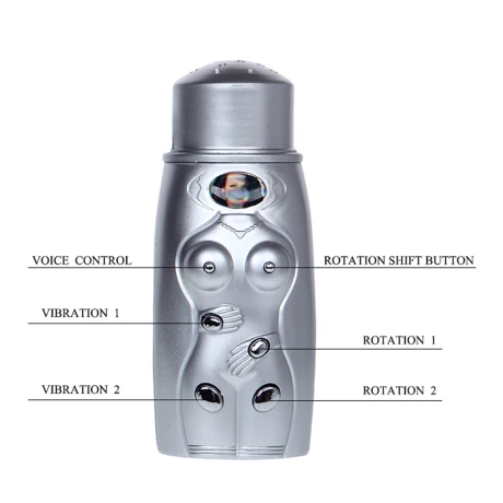 Masturbador realista vagina y ano con vibrador - Imagen 4